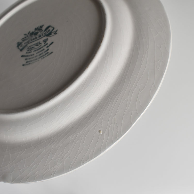 Vintage Dessert Plate, Lunéville, English Style F