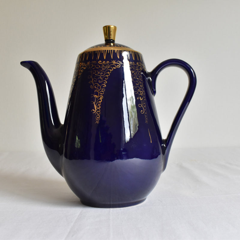 ア.ドラサンヴァル A.Dressinval コーヒーポット ダークブルー A