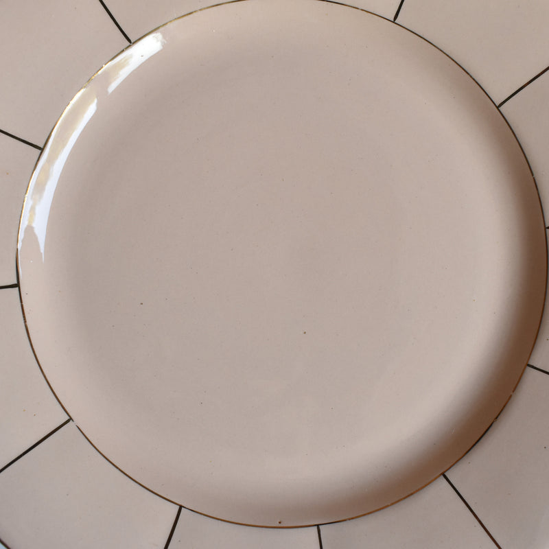 Vintage Plate Digoin & Sarreguemines 9147 Rose B