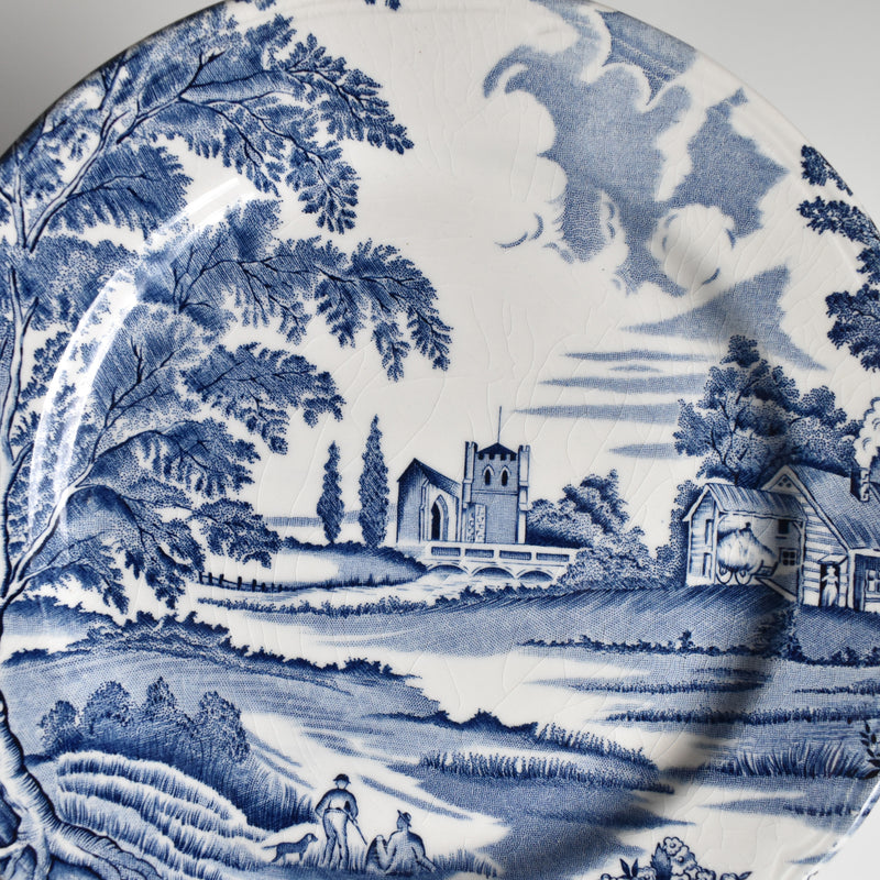 Vintage Dessert Plate, Lunéville, English Style F