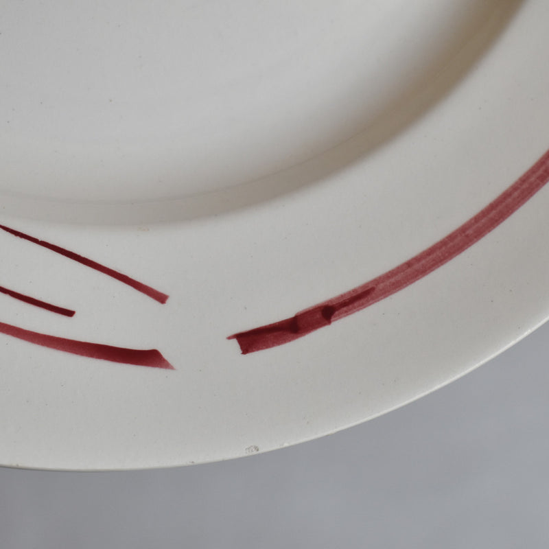 Vintage Plate, Moulin des Loups, Fleur Rouge B