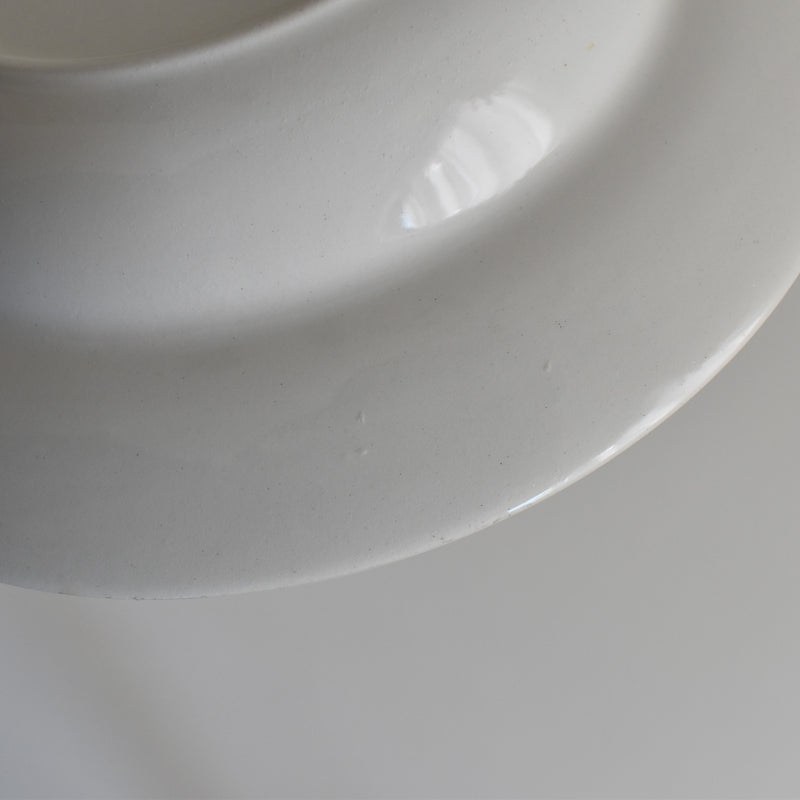 Vintage Deep Plate, Digoin & Sarreguemines White E
