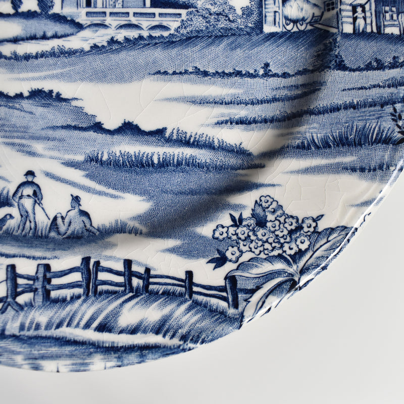 Vintage Dessert Plate, Lunéville, English Style F