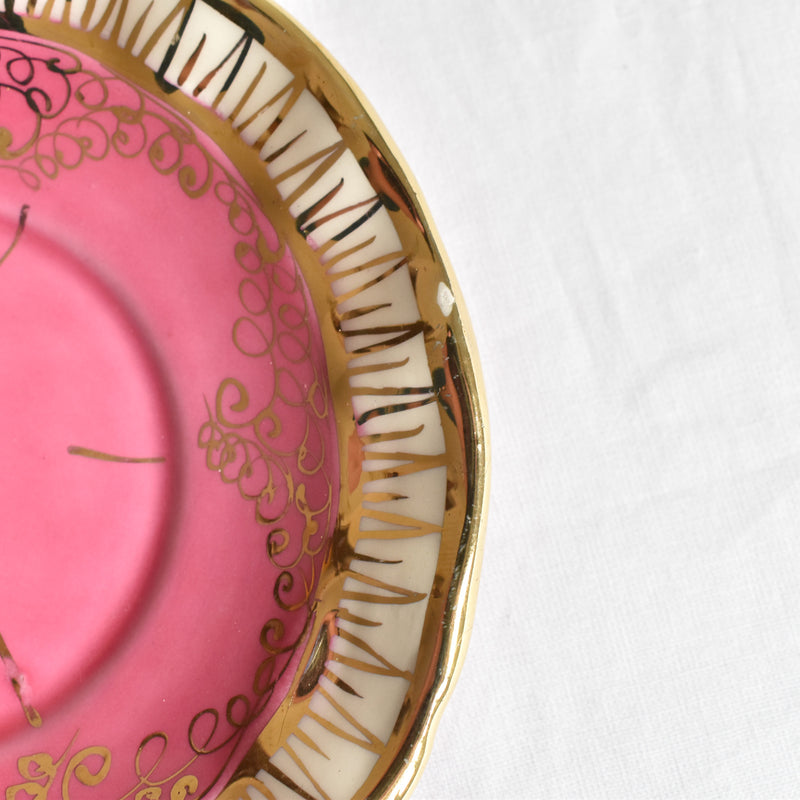 ア.ドラサンヴァル A.Dressinval コーヒーカップ＆ソーサー ピンク