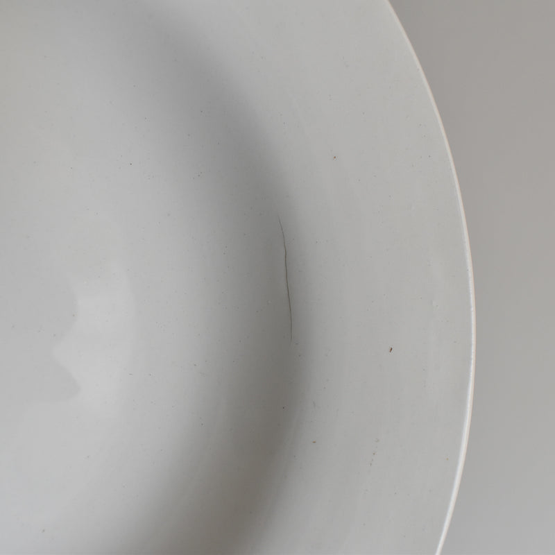 Vintage Deep Plate, Digoin & Sarreguemines White E