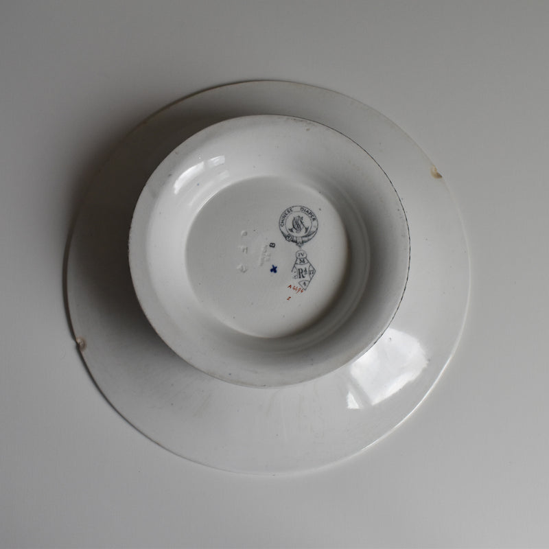Antique Pedestal Plate, Minton Chinese Diaper
