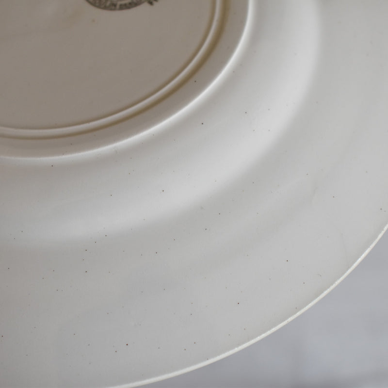 Vintage Plate Moulin des Loups Fleur Rouge C