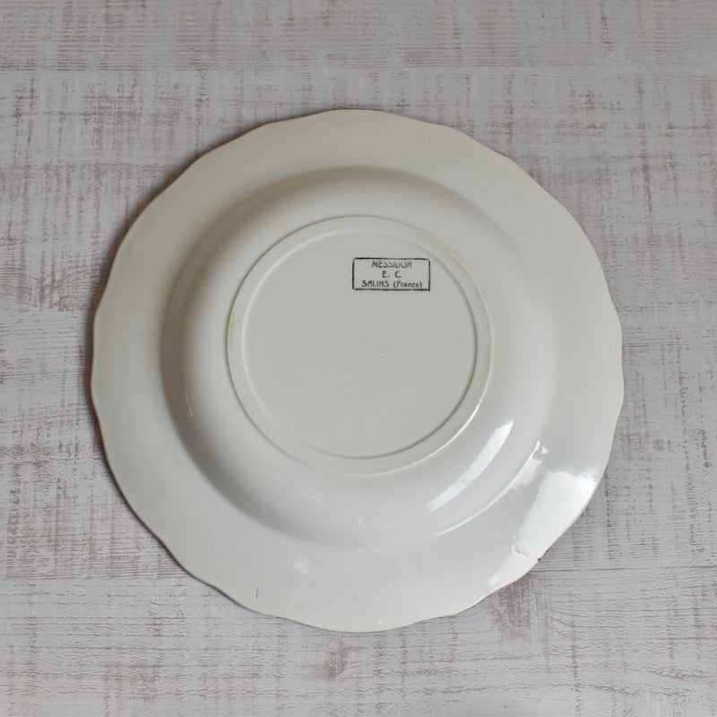 Vintage Deep Plate Salins Messidor E