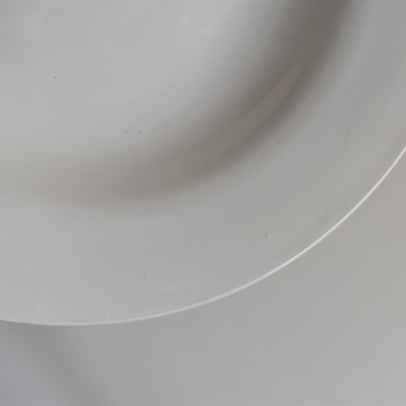 Vintage Deep Plate, Digoin & Sarreguemines White E