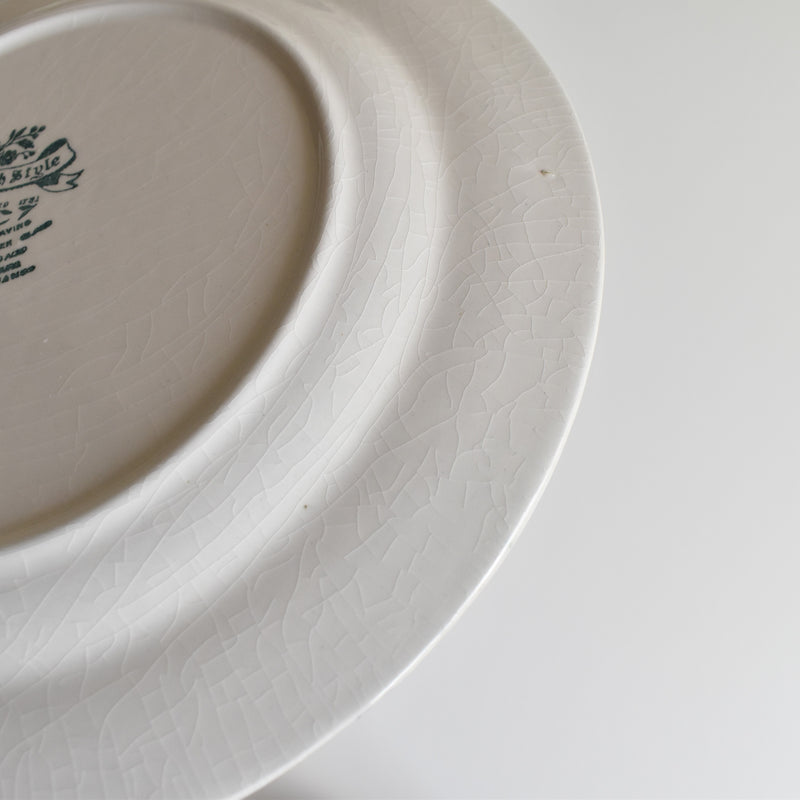 Vintage Dessert Plate, Lunéville, English Style A