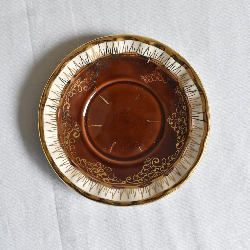 ア.ドラサンヴァル A.Dressinval コーヒーカップ＆ソーサー ブラウン