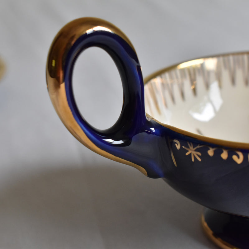 Zika コーヒーカップ＆ソーサー ダークブルー A