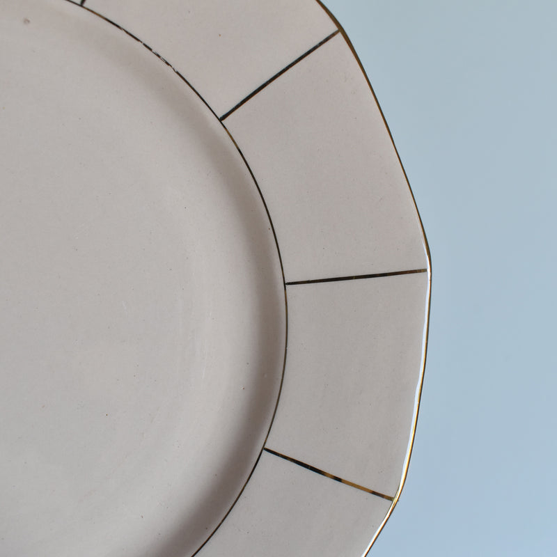 Vintage plate Digoin & Sarreguemines 9147 Rose C