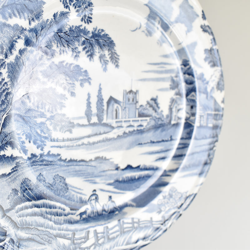 Vintage Dessert Plate, Lunéville, English Style A