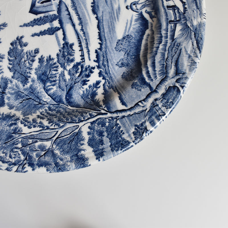 Vintage Dessert Plate, Lunéville, English Style A