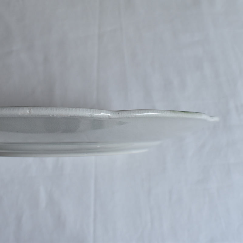 Antique Plate: Badonviller Richelieu Green