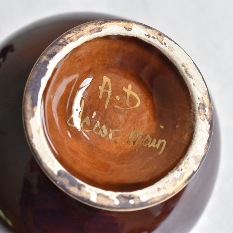 ア.ドラサンヴァル A.Dressinval コーヒーカップ＆ソーサー ブラウン