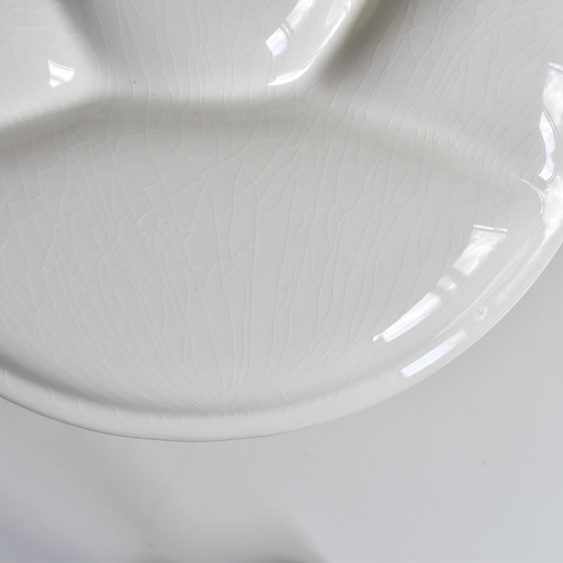 Vintage Fondue Plate, Gien, White C