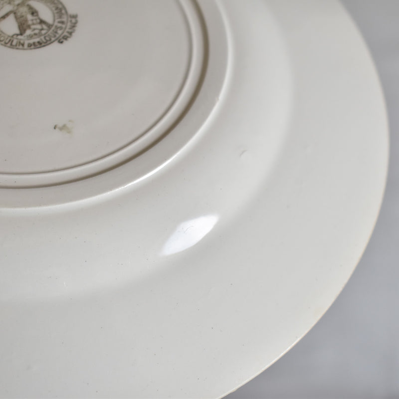 Vintage Plate - Moulin des Loups Fleur Rouge E