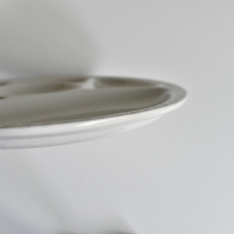 Vintage Fondue Plate, Gien, White C