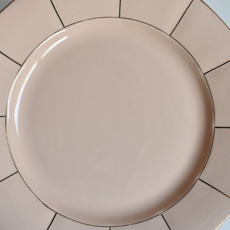 Vintage Plate Digoin & Sarreguemines 9147 Rose D
