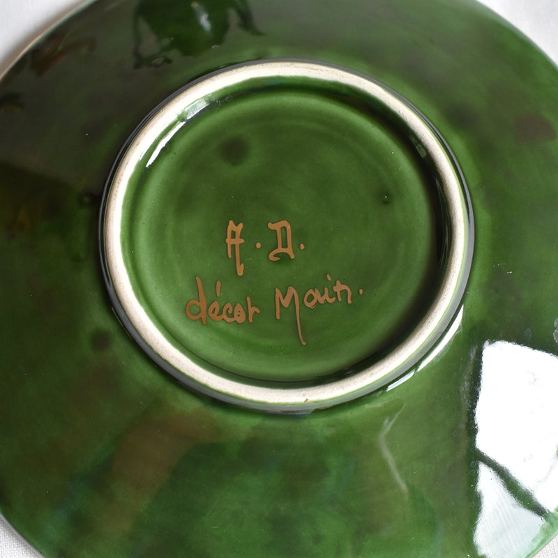 ア.ドラサンヴァル A.Dressinval コーヒーカップ＆ソーサー グリーン