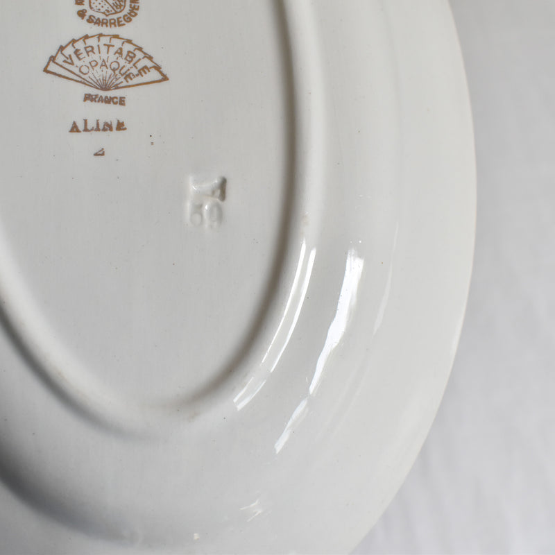 Vintage Digoin & Sarreguemines Aline Gravy Boat