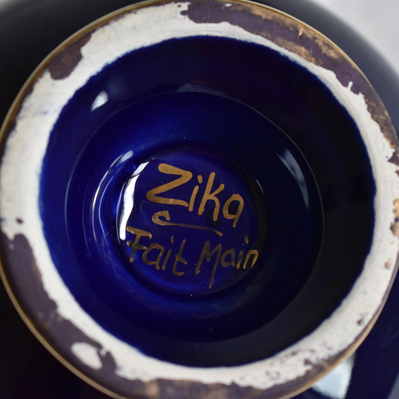 Zika コーヒーカップ＆ソーサー ダークブルー B