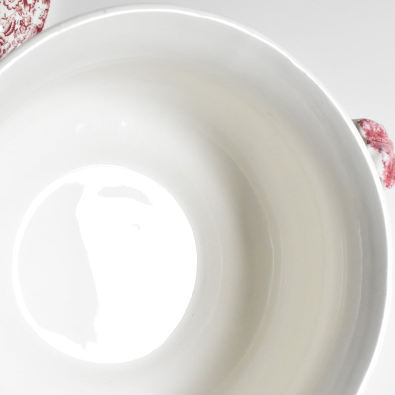 Vintage Soup Tureen, Lunéville Tradition (Red)