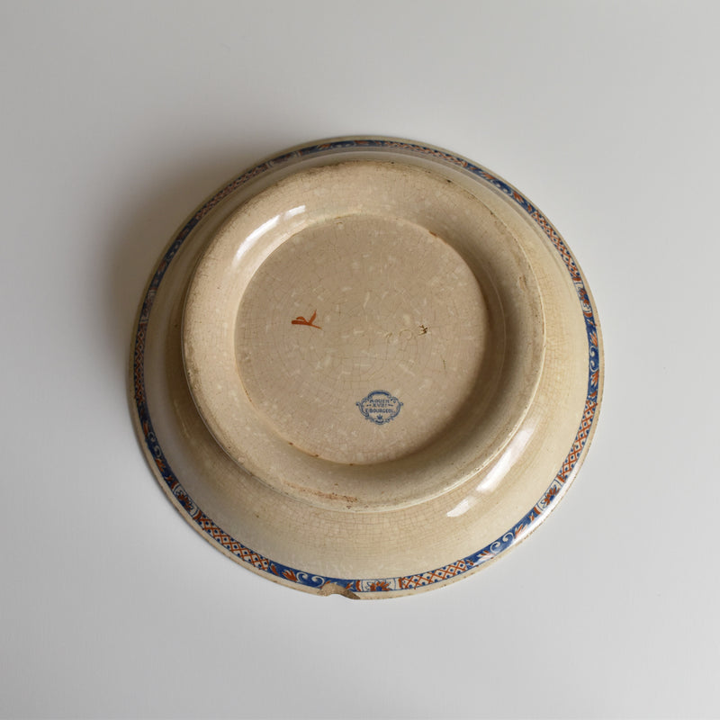 Antique compote dish E. Bourgeois Rouen XVII