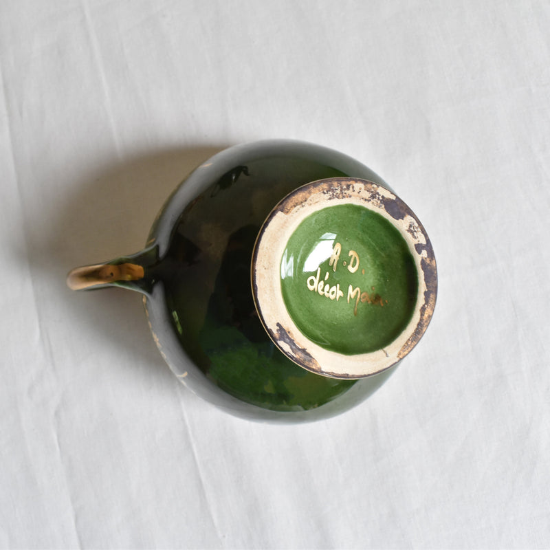 ア.ドラサンヴァル A.Dressinval コーヒーカップ＆ソーサー グリーン