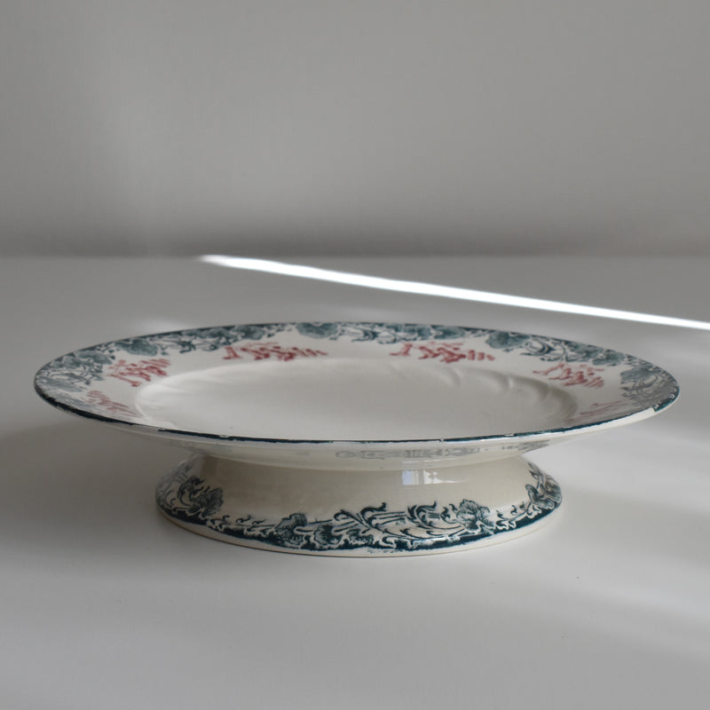 Antique Pedestal Plate Lonwy Carmen