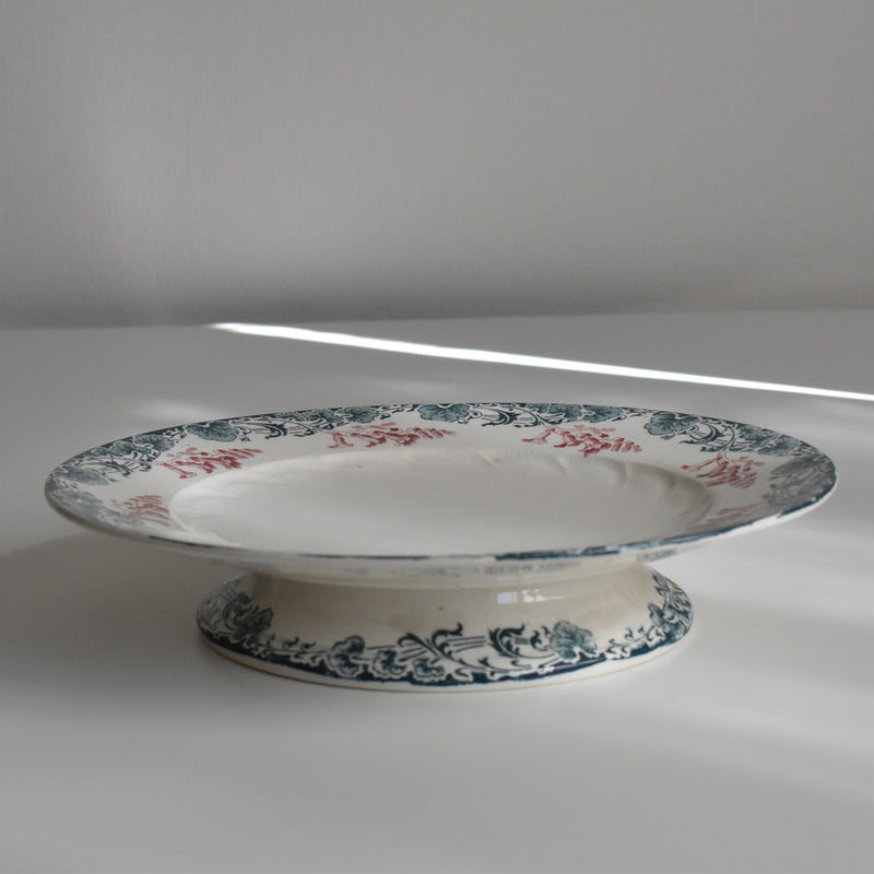 Antique Pedestal Plate Lonwy Carmen
