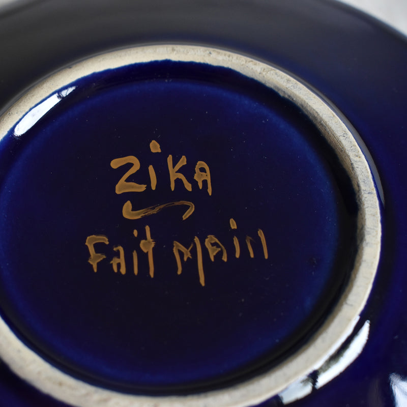 Zika コーヒーカップ＆ソーサー ダークブルー C