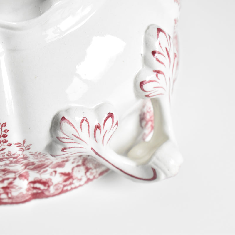 Vintage Soup Tureen, Lunéville Tradition (Red)