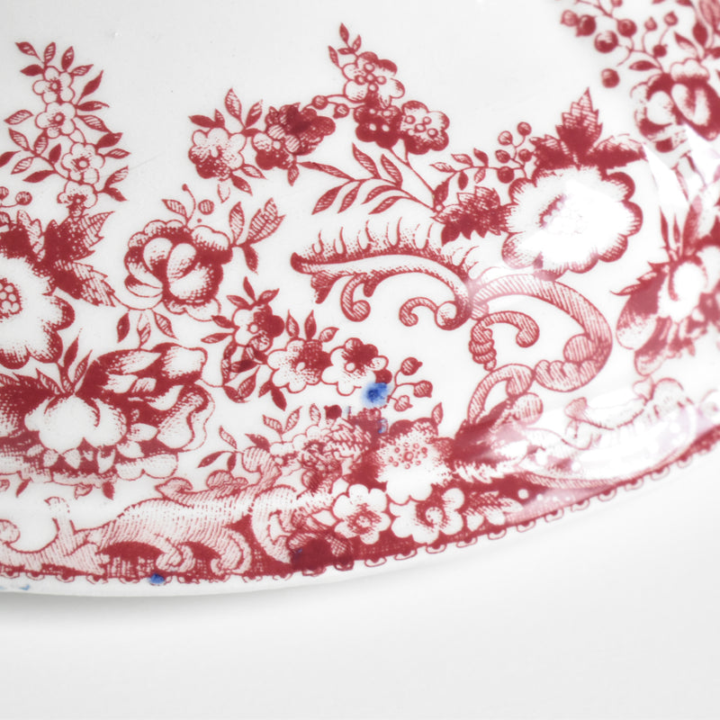 Vintage Soup Tureen, Lunéville Tradition (Red)
