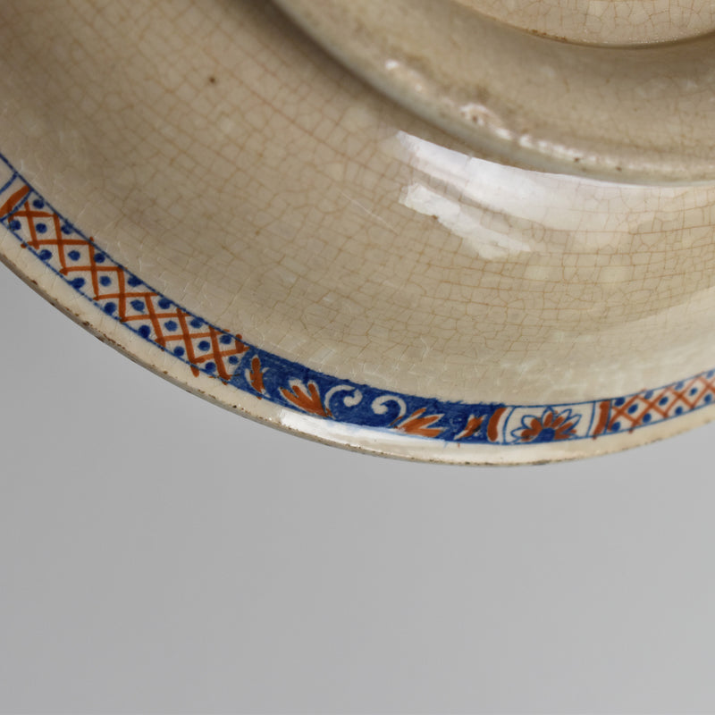 Antique compote dish E. Bourgeois Rouen XVII