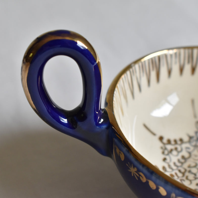 Zika コーヒーカップ＆ソーサー ダークブルー C