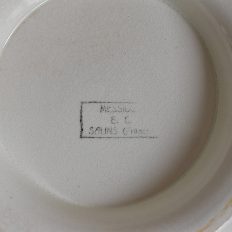Vintage Plate with Legs - Sarreguemines Messidor
