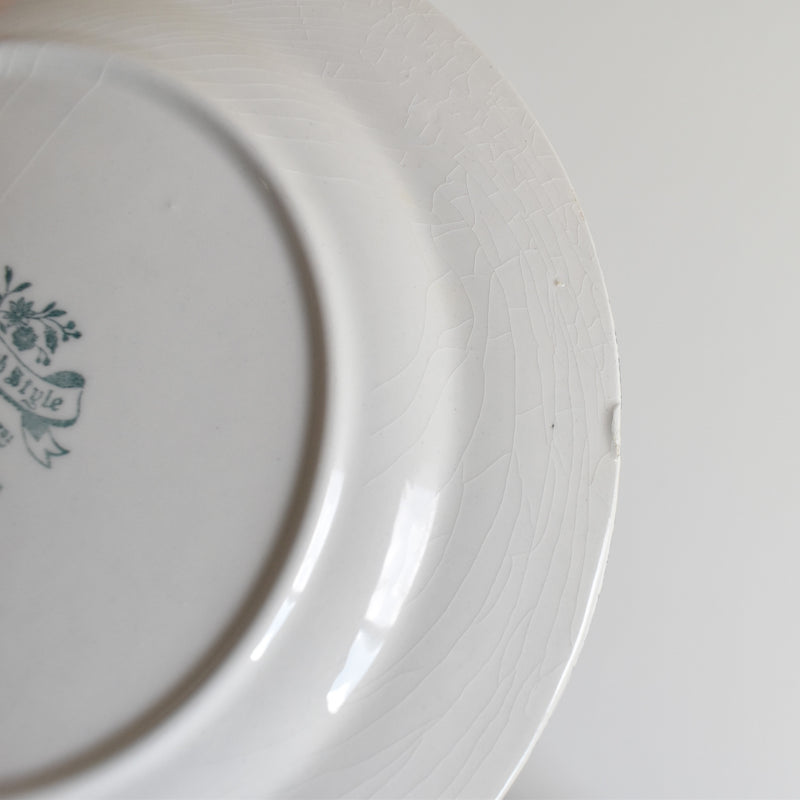 Vintage Dessert Plate, Lunéville, English Style C