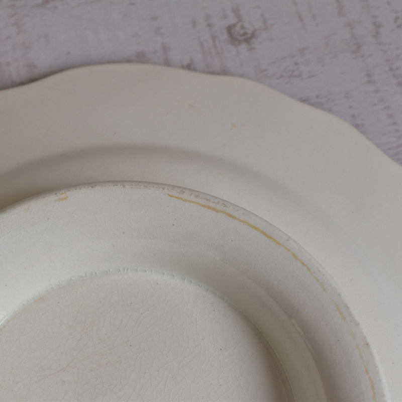Vintage Plate with Legs - Sarreguemines Messidor