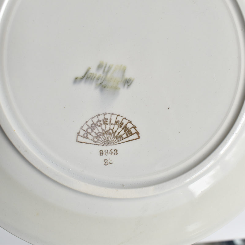 Vintage dessert plate, Digoin & Sarreguemines 9343 A