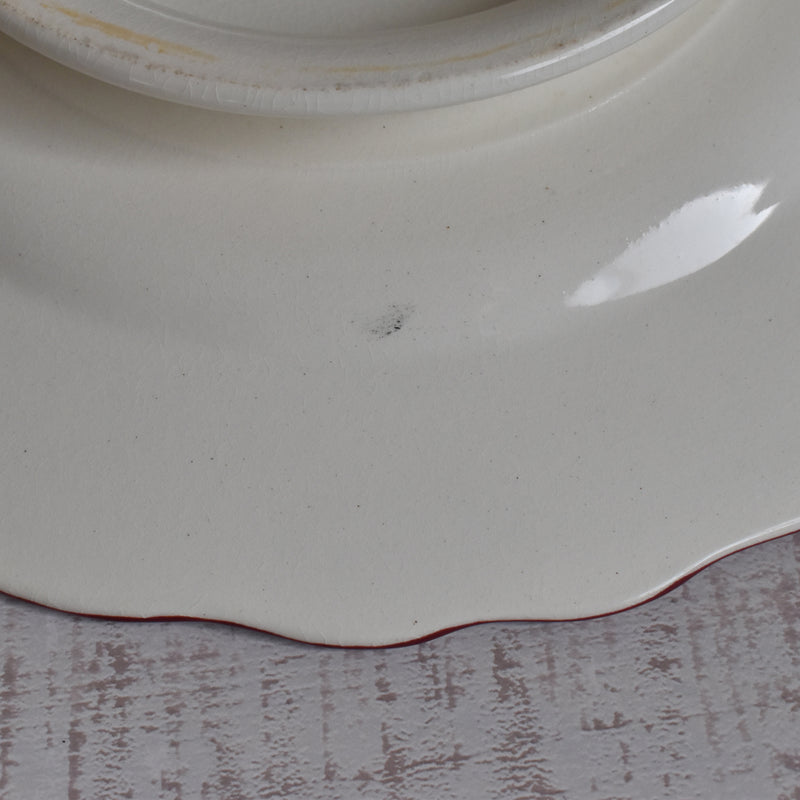 Vintage Plate with Legs - Sarreguemines Messidor