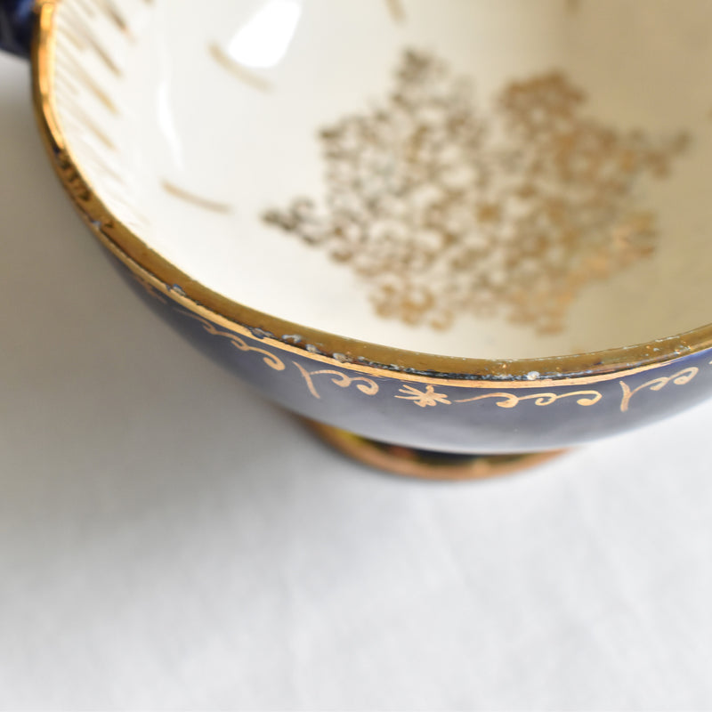 ア.ドラサンヴァル A.Dressinval コーヒーカップ＆ソーサー ダークブルー B