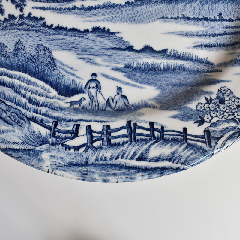 Vintage Dessert Plate, Lunéville, English Style C