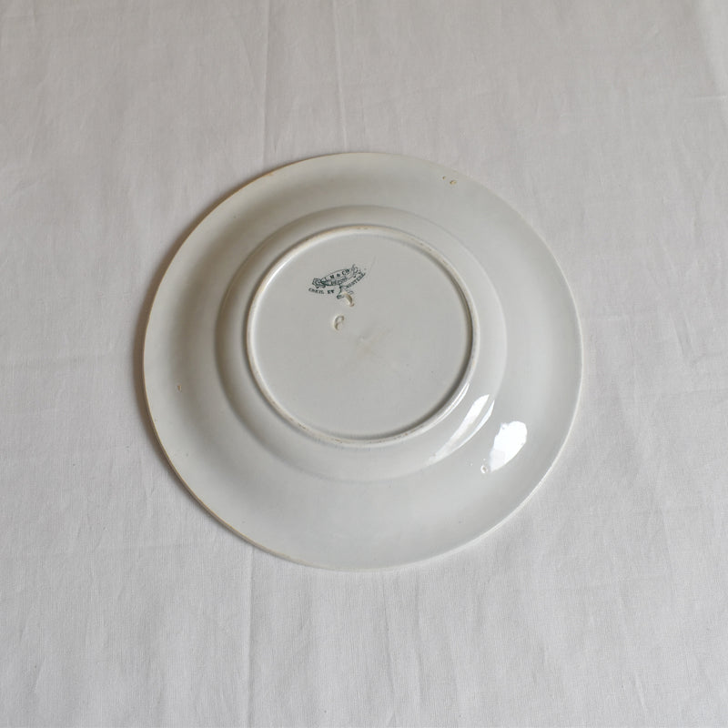 Antique Dessert Plate, Creil et Montereau, Relief E