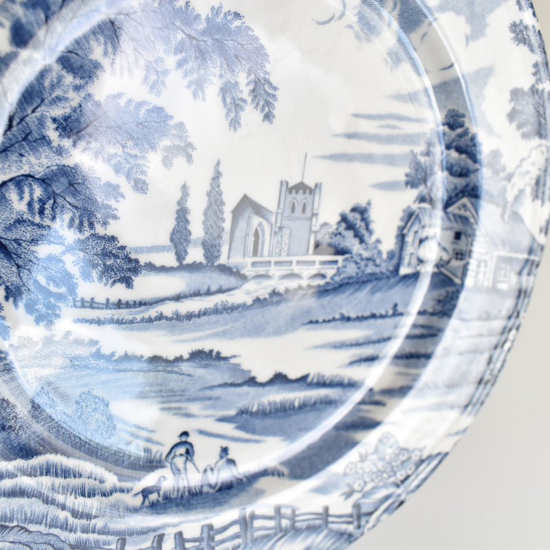 Vintage Dessert Plate, Lunéville, English Style C