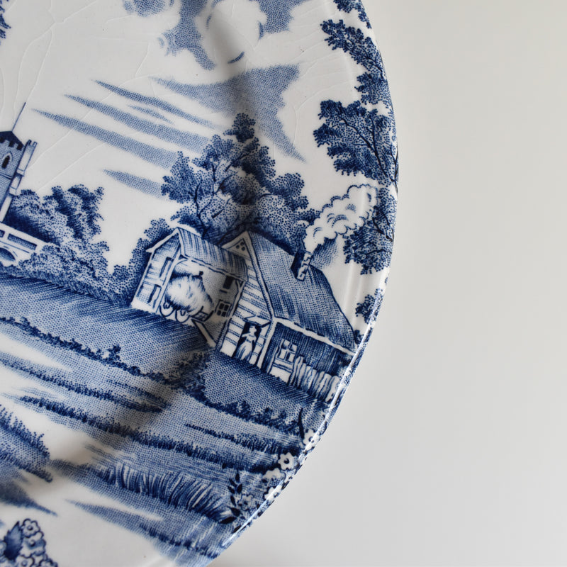 Vintage Dessert Plate, Lunéville, English Style C