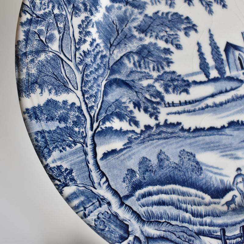 Vintage Dessert Plate, Lunéville, English Style C