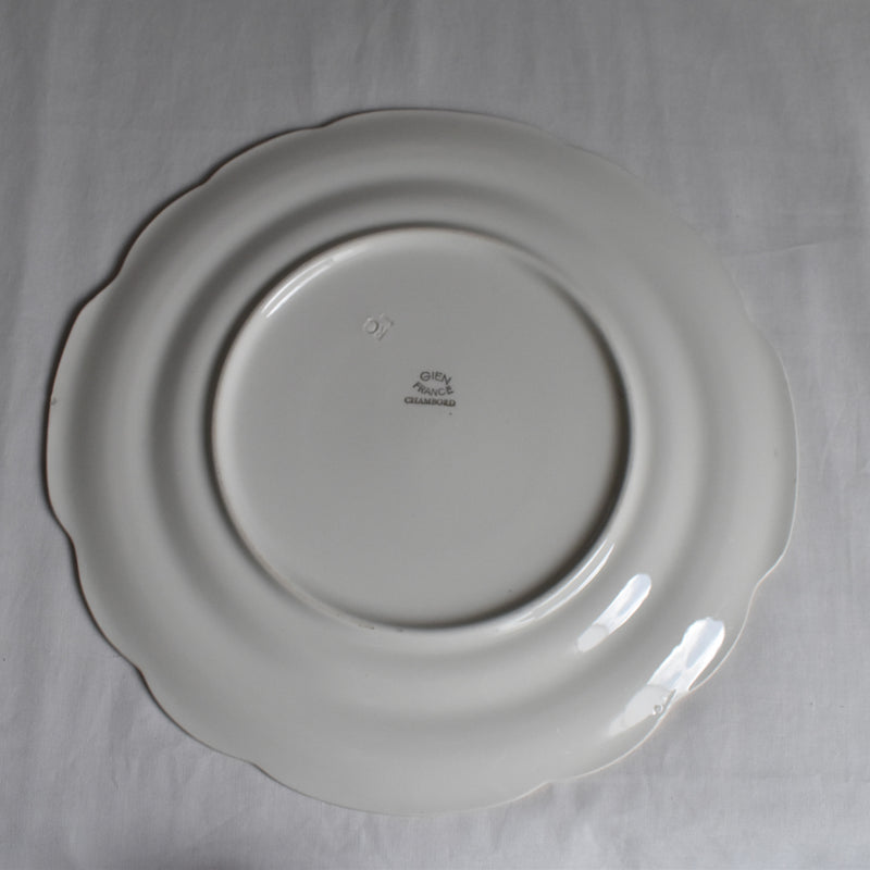 Vintage Tart Dish Gien Chambord